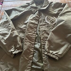 Ring of Fire Olive Green Men's Windbreaker Jacket